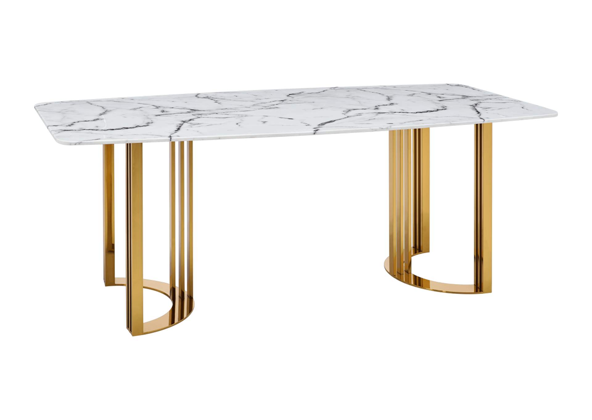 131 Gold Marble Dining SET,ESF Wholesale Furniture