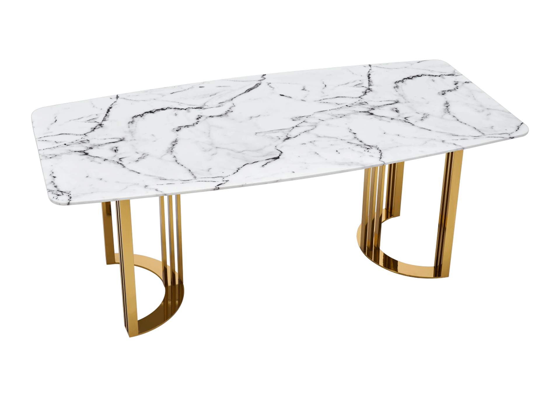 131 Gold Marble Dining SET,ESF Wholesale Furniture