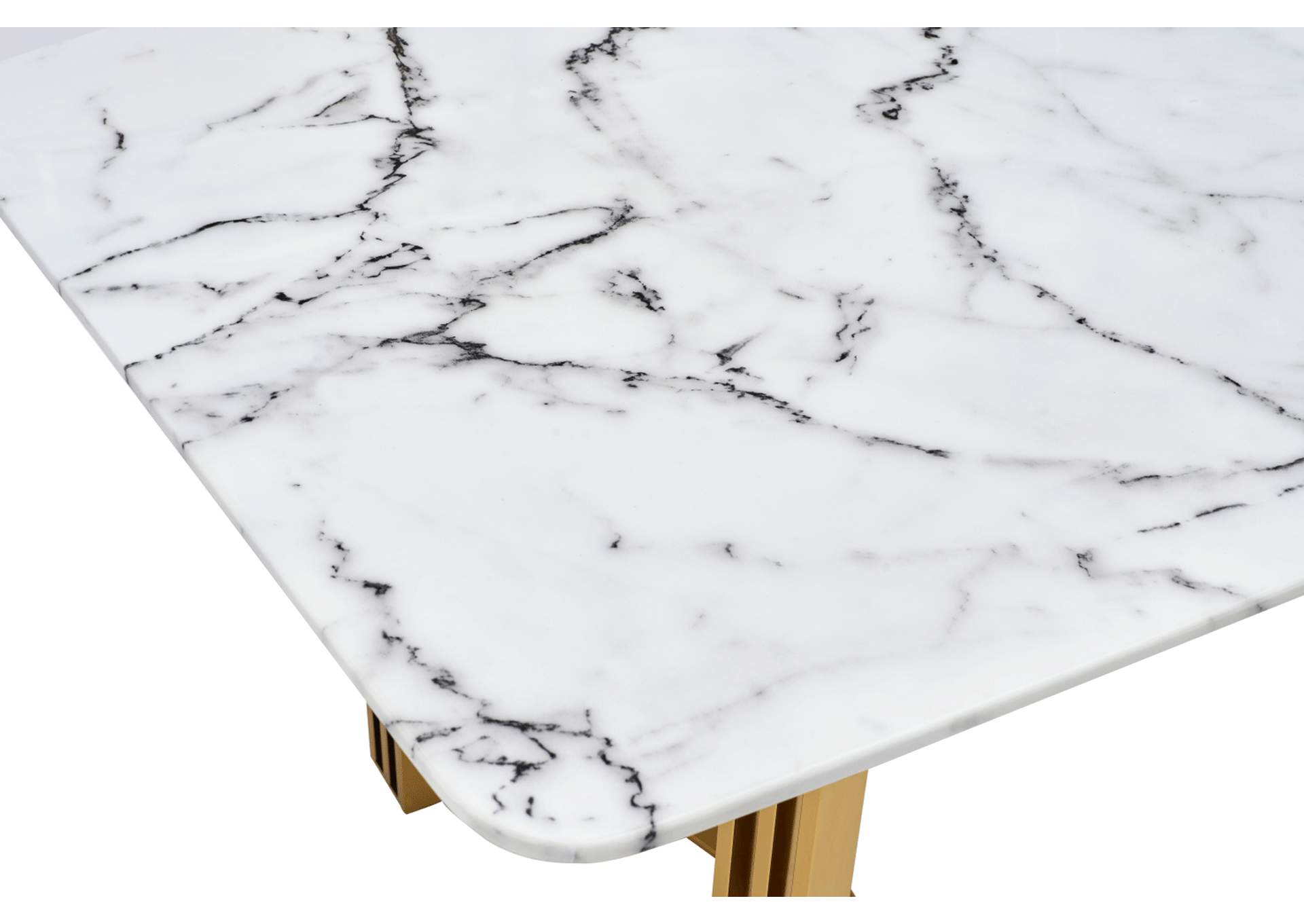 131 Gold Marble Dining SET,ESF Wholesale Furniture