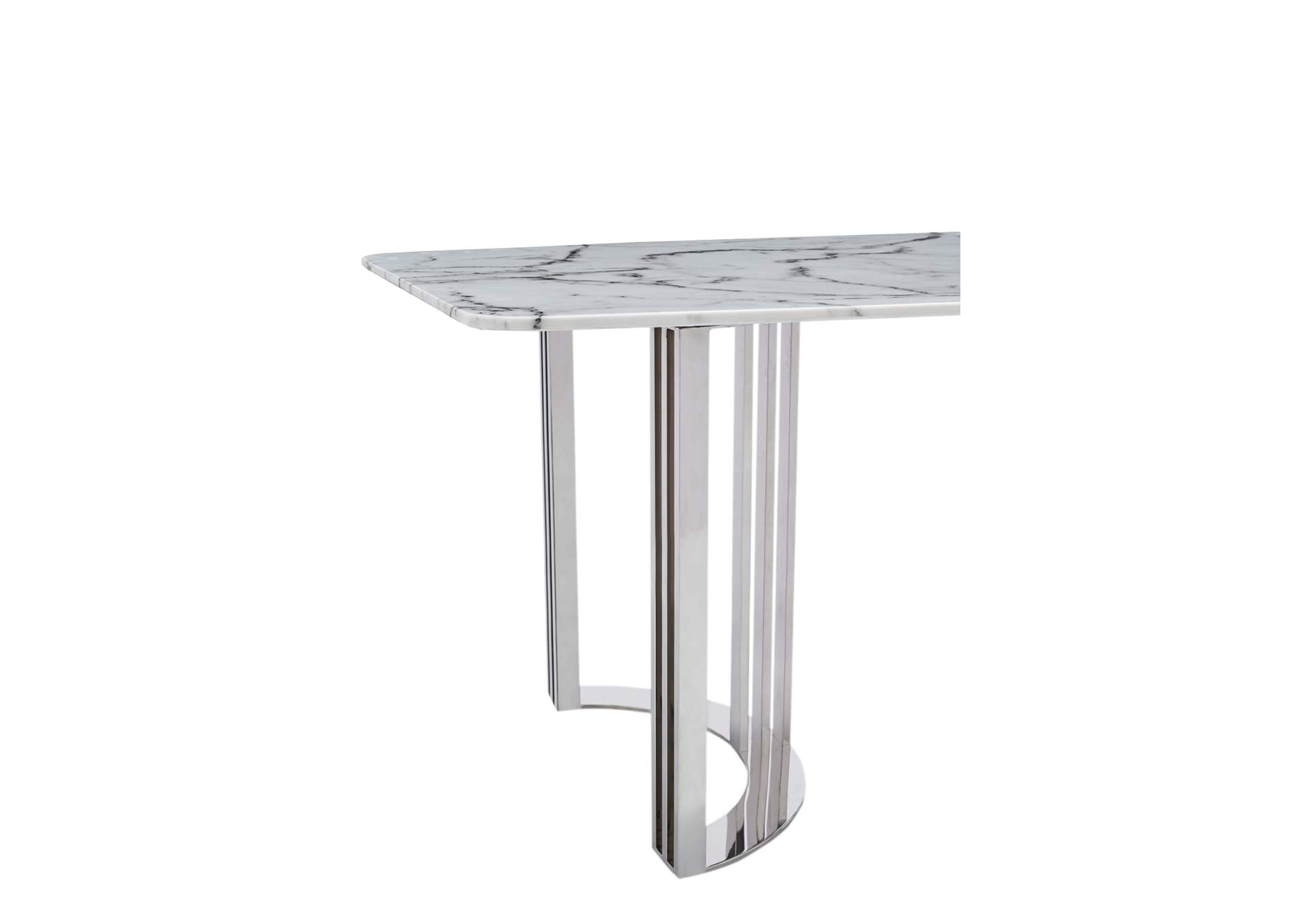 131 Silver Marble Dining SET,ESF Wholesale Furniture