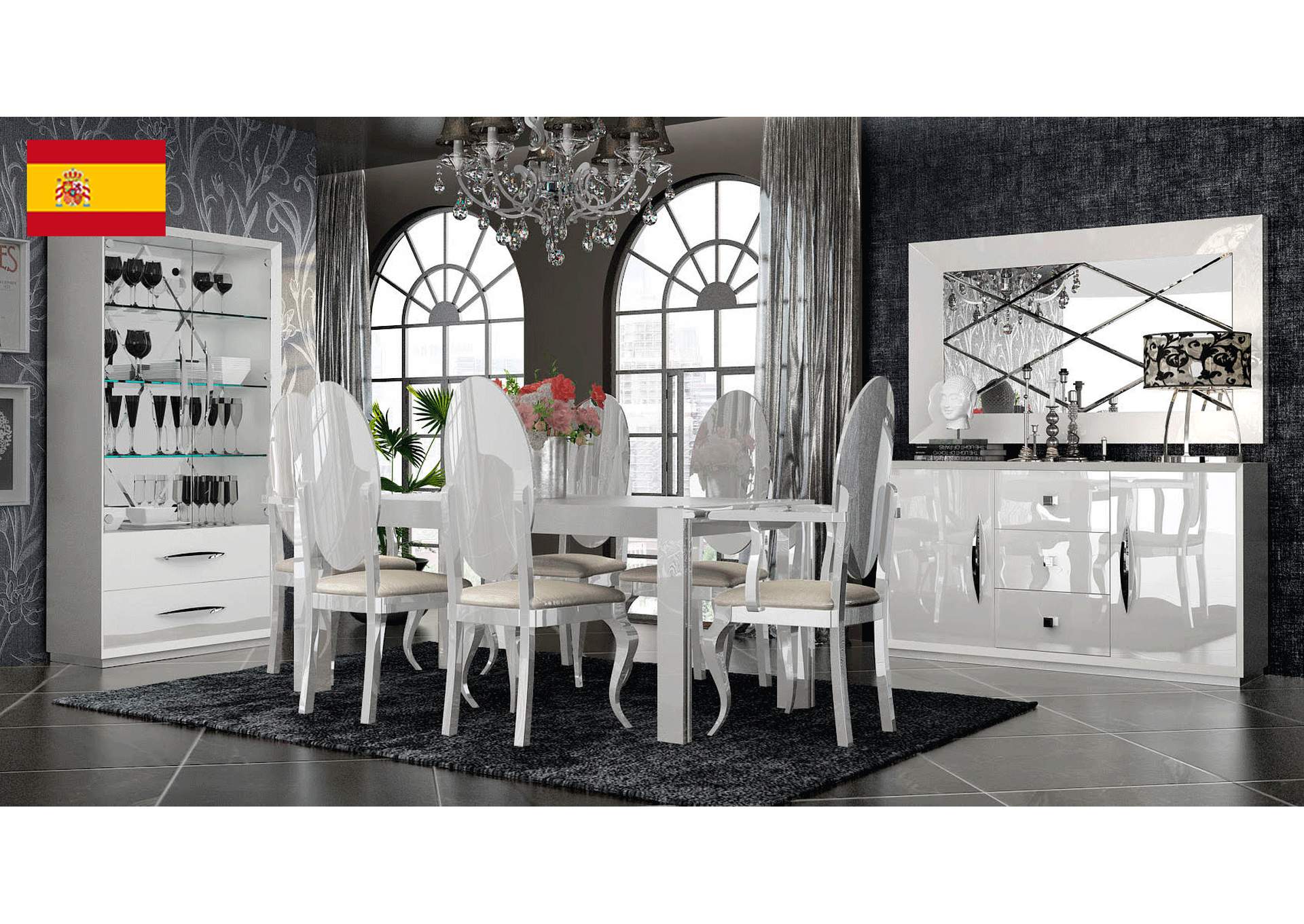 Carmen White Dining Room SET,ESF Wholesale Furniture