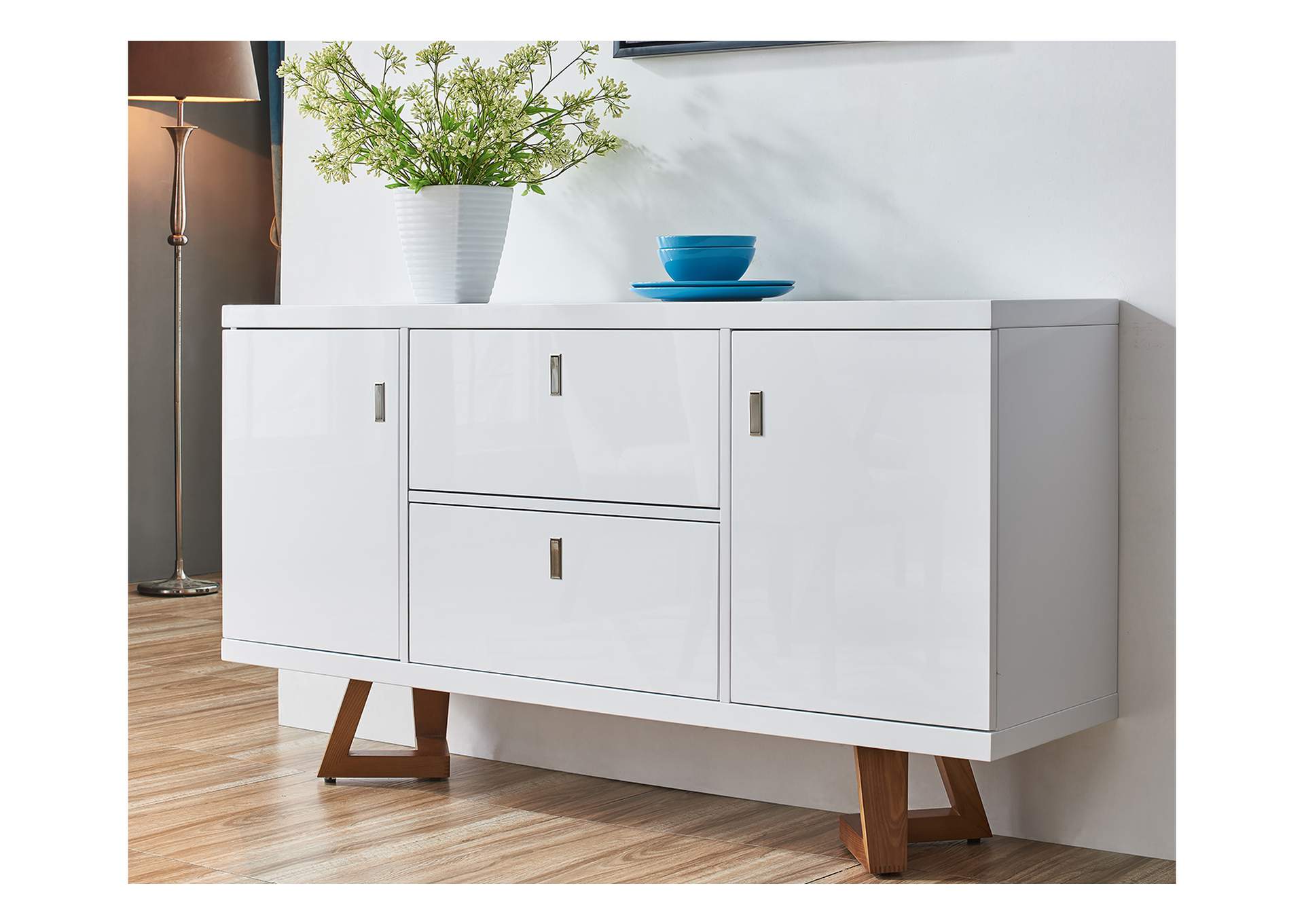 White 1692 Buffet,ESF Wholesale Furniture