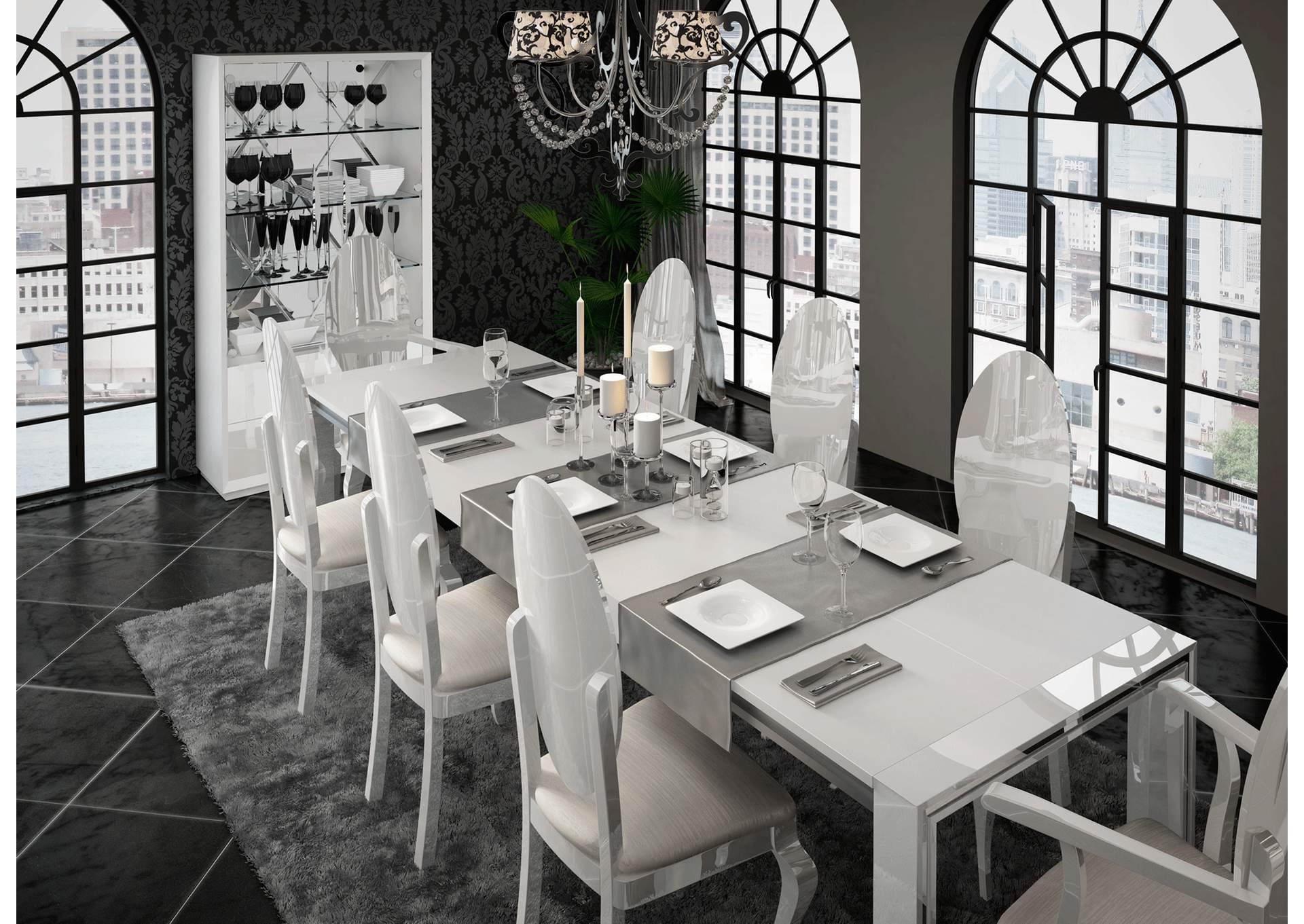 Carmen White Dining Table SET,ESF Wholesale Furniture