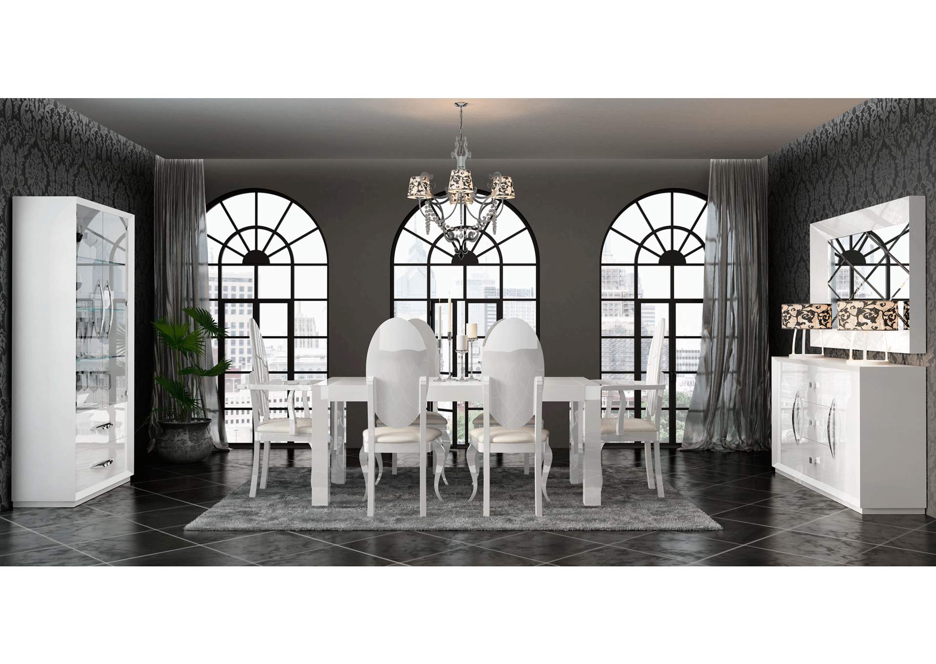 Carmen White Dining Table SET,ESF Wholesale Furniture
