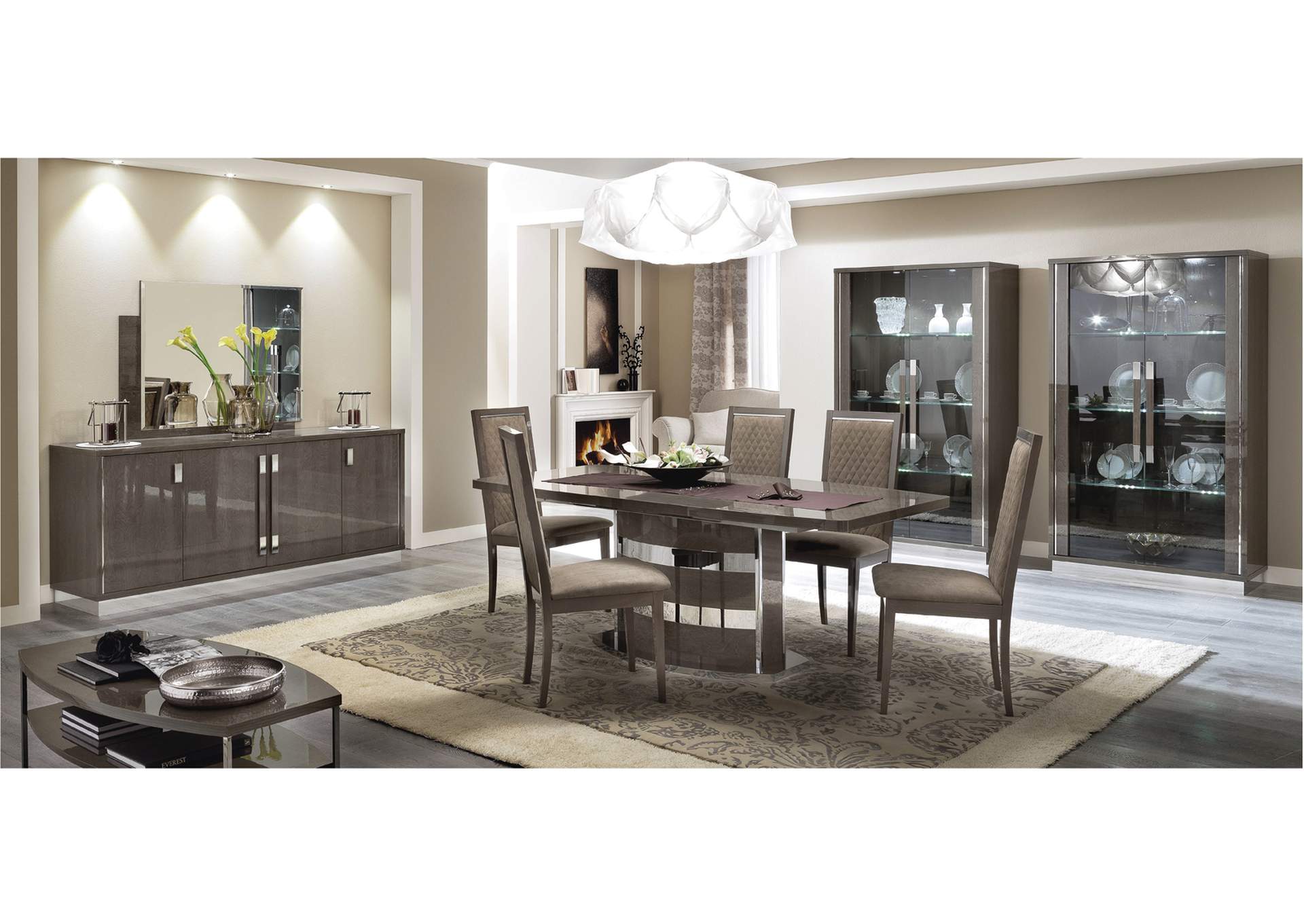 Platinum Slim Dining Table SET,ESF Wholesale Furniture