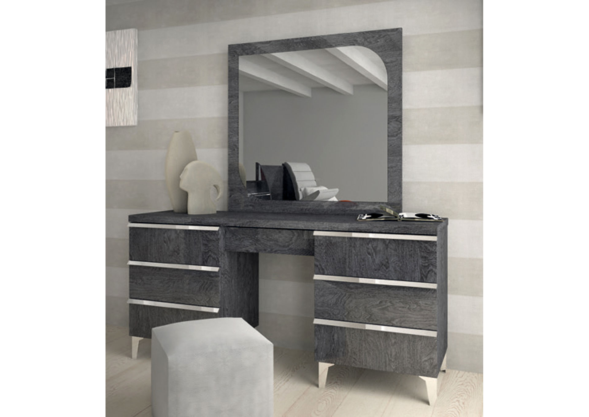 Elite Grey Vanity Dresser,ESF Wholesale Furniture