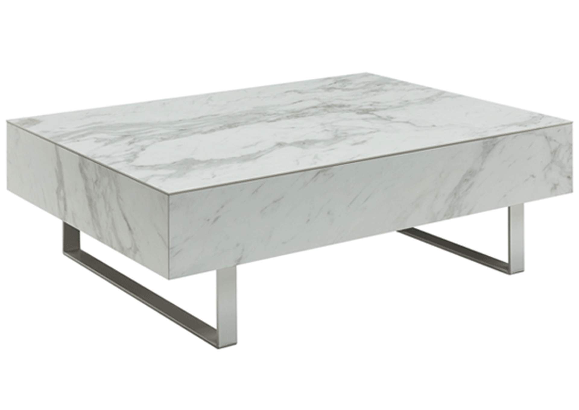 1497 White Marble Coffee Table SET,ESF Wholesale Furniture