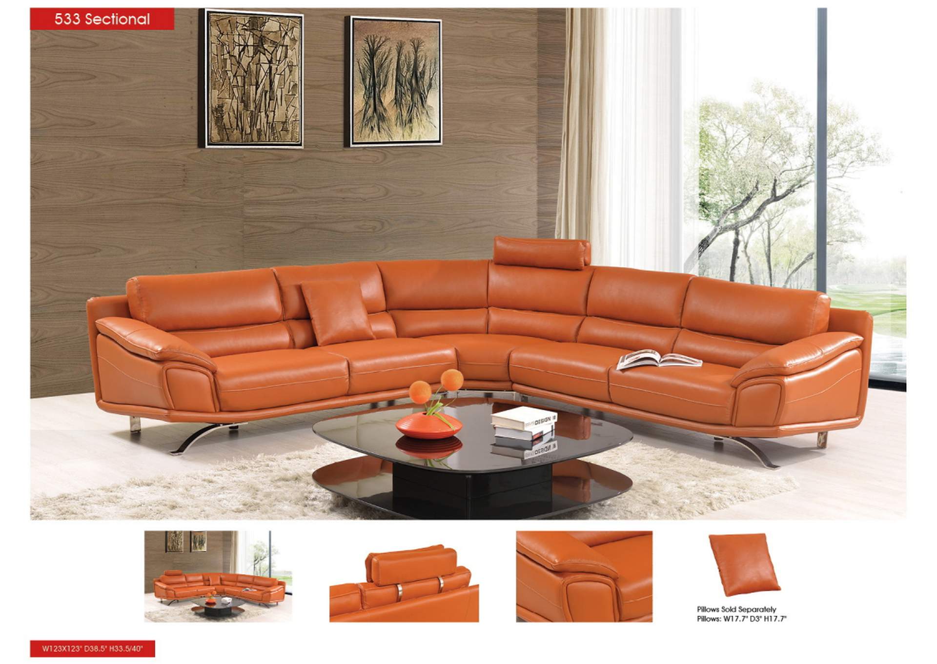 533 Sectional SET,ESF Wholesale Furniture