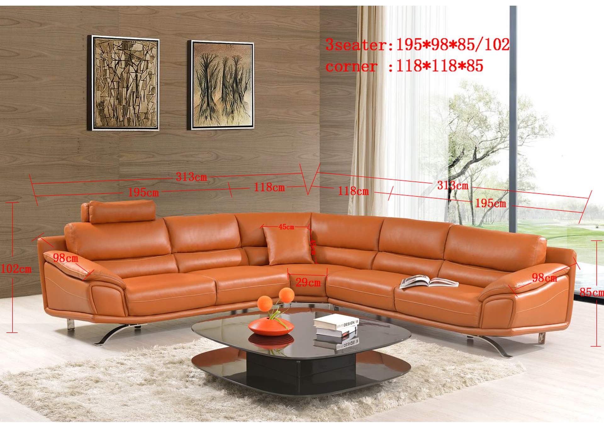 533 Sectional SET,ESF Wholesale Furniture