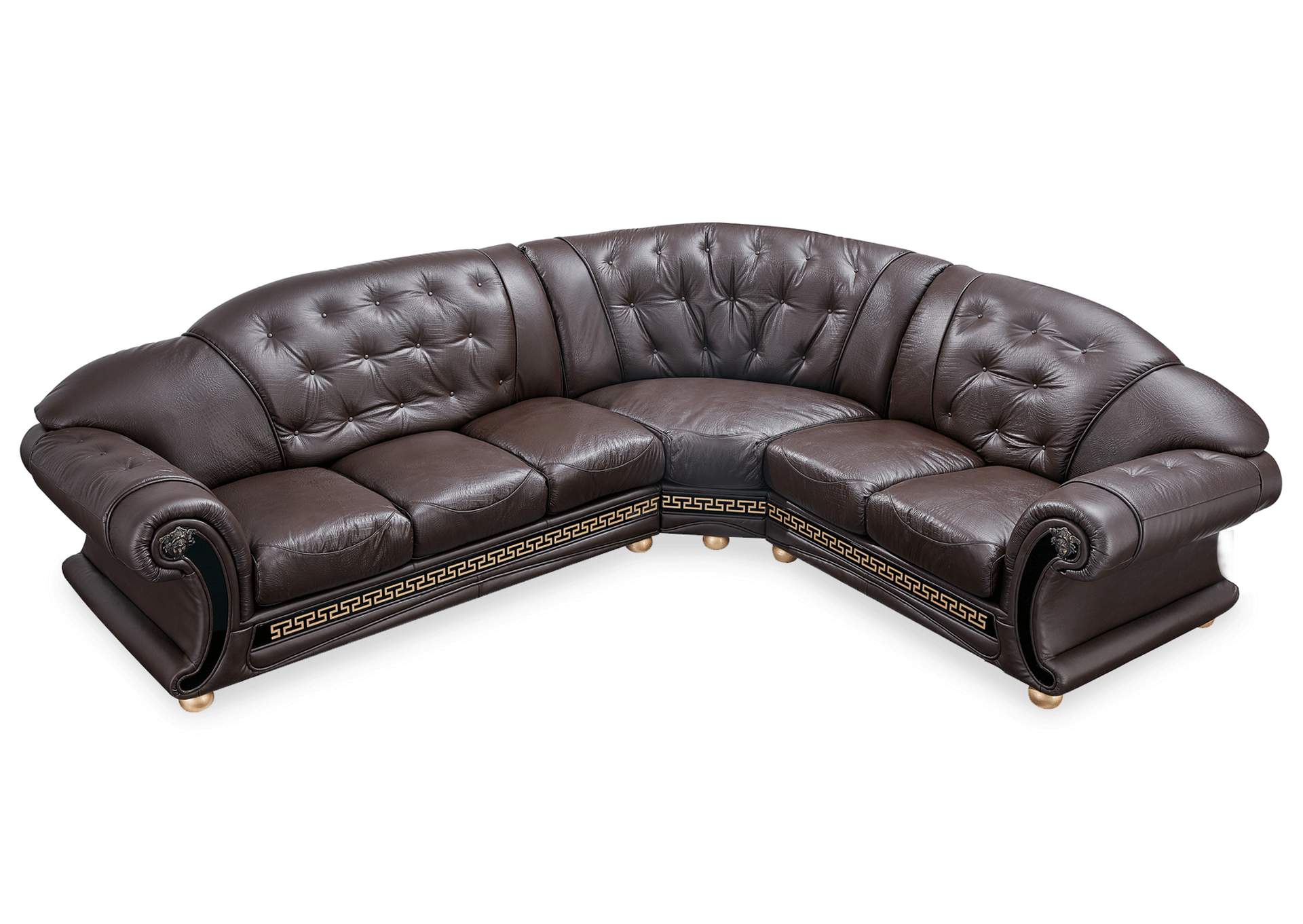 Apolo Sectional Left Facing Brown,ESF Wholesale Furniture