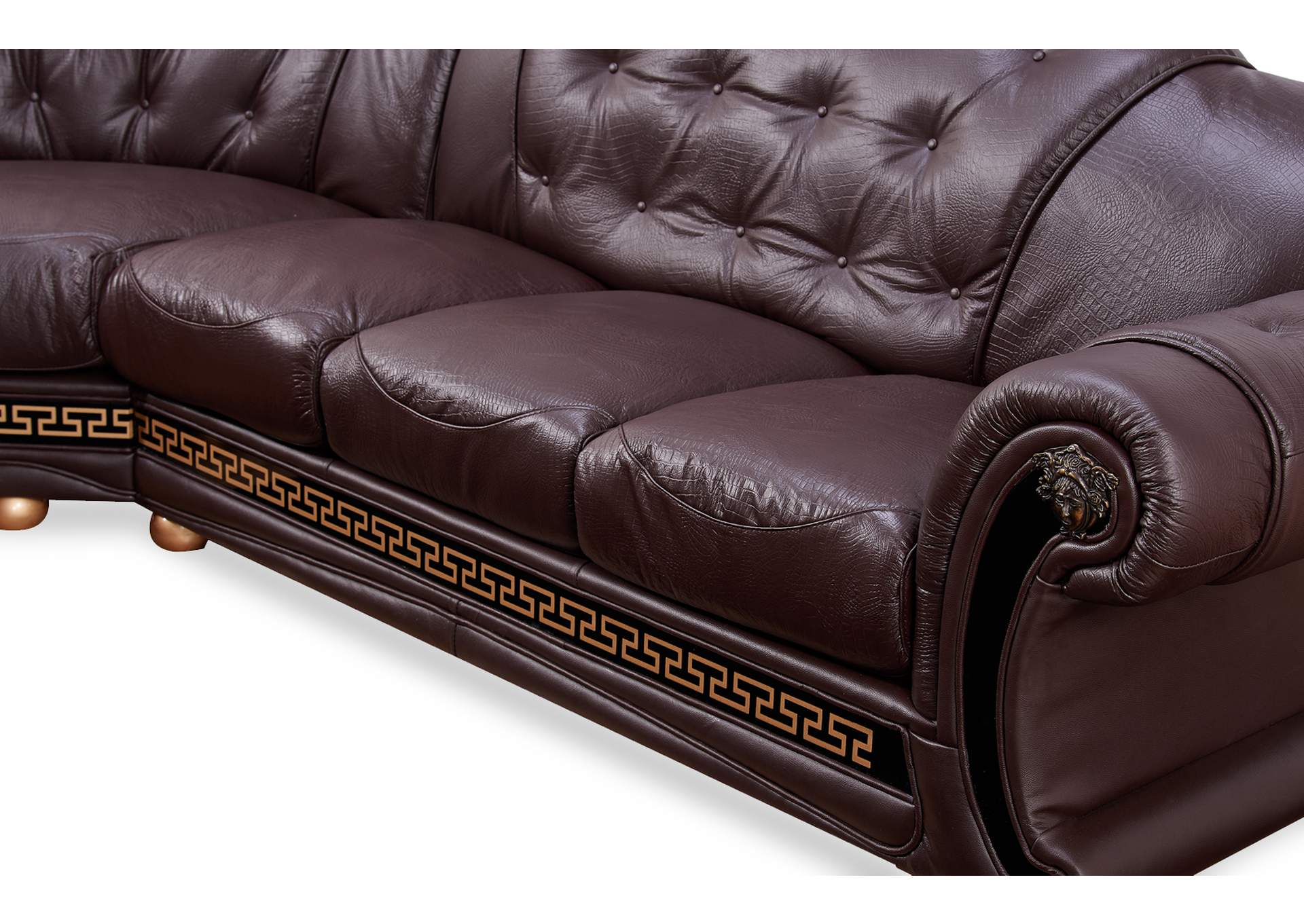 Apolo Sectional Left Facing Brown,ESF Wholesale Furniture