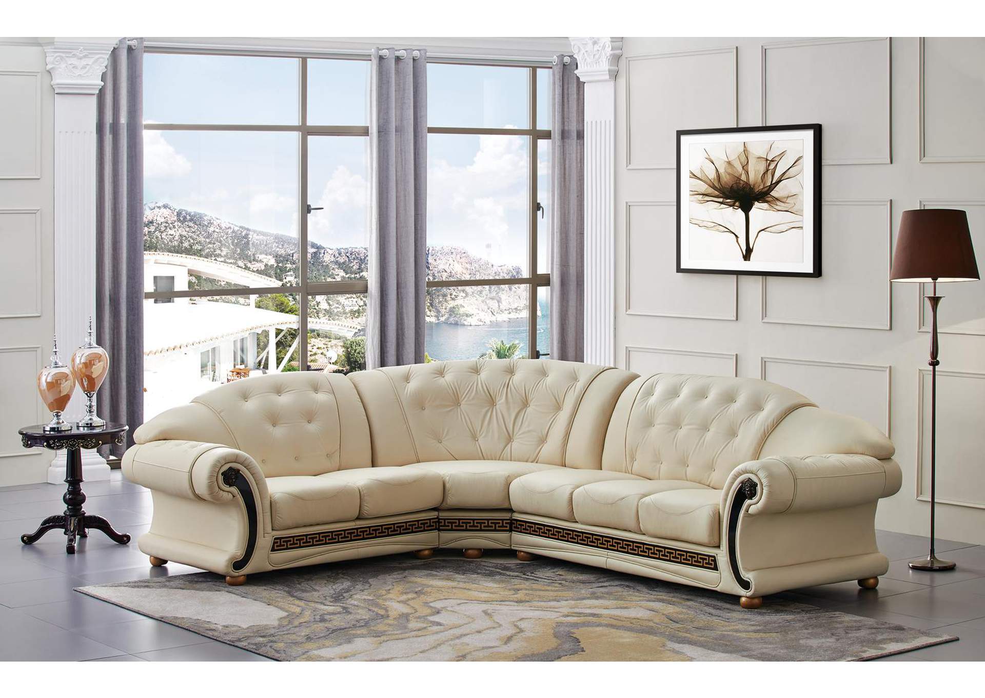 Apolo Sectional Ivory SET,ESF Wholesale Furniture