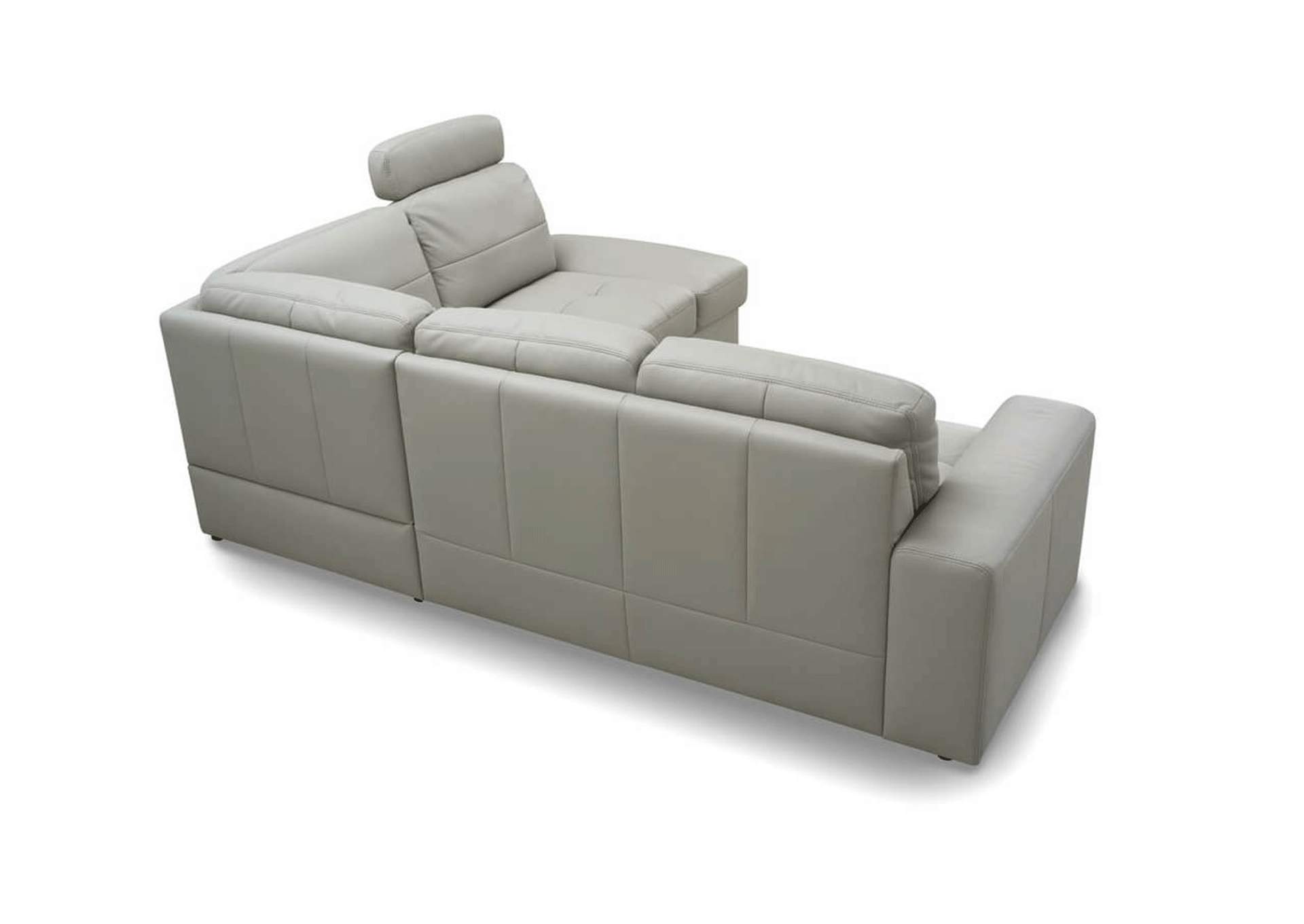 White, Grey/Silver, Light Beige Ella Sectional Right W/Bed,ESF Wholesale Furniture