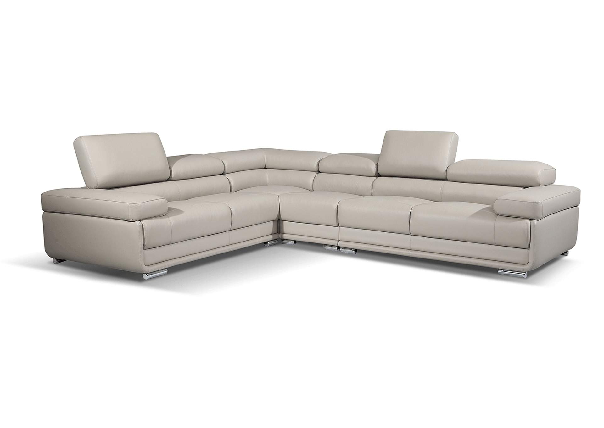 2119 Sectional Light Grey SET,ESF Wholesale Furniture