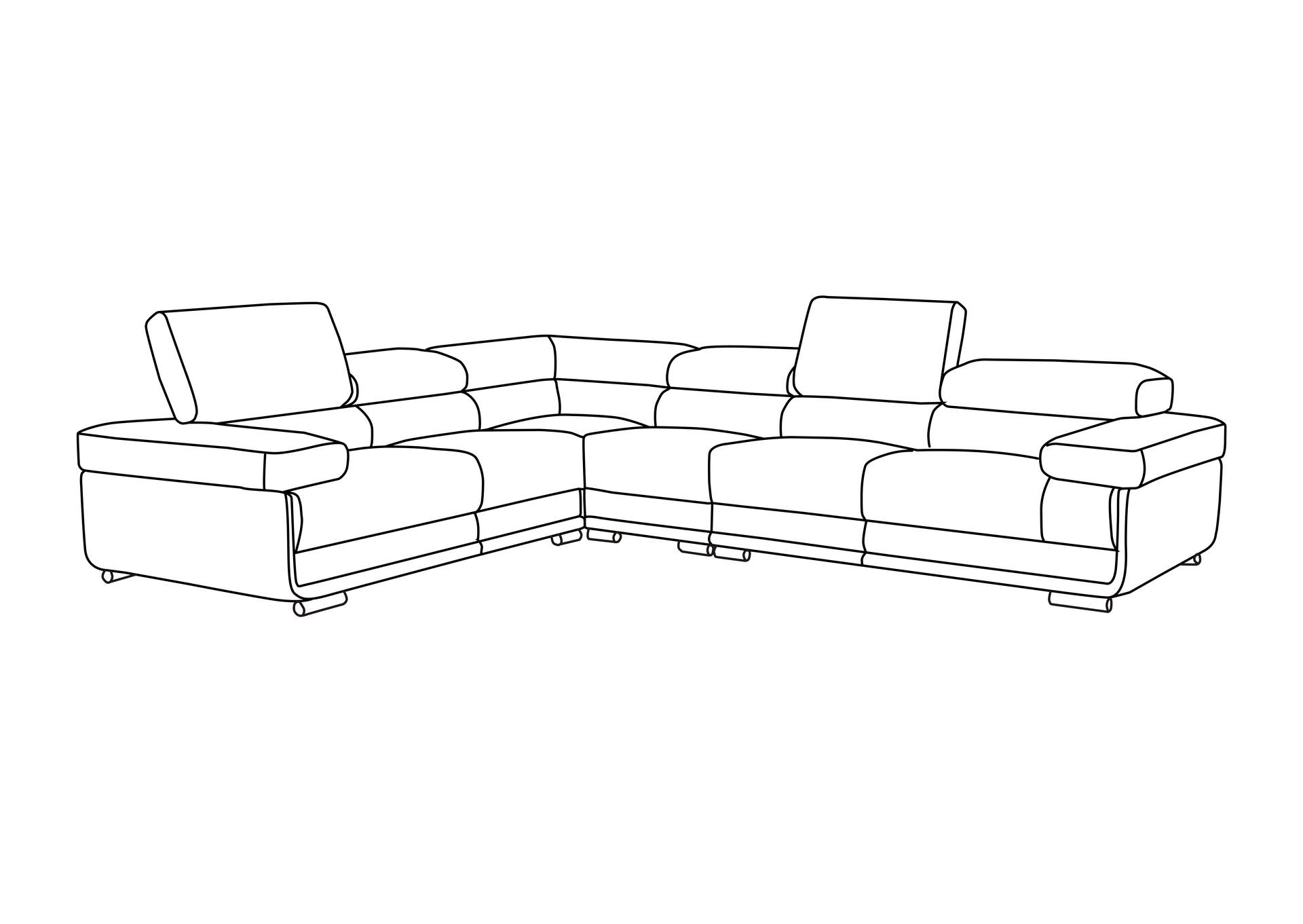 2119 Sectional Left Or Right,ESF Wholesale Furniture