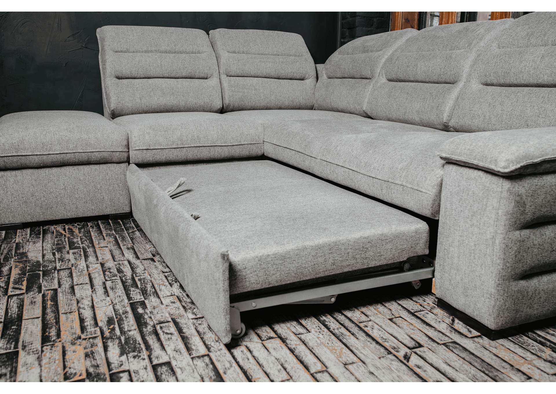 Oliver Sectional Left with Bed and Storage,ESF Wholesale Furniture