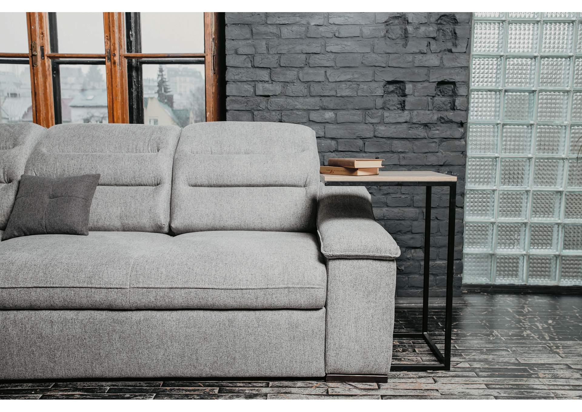 Oliver Sectional Left with Bed and Storage,ESF Wholesale Furniture