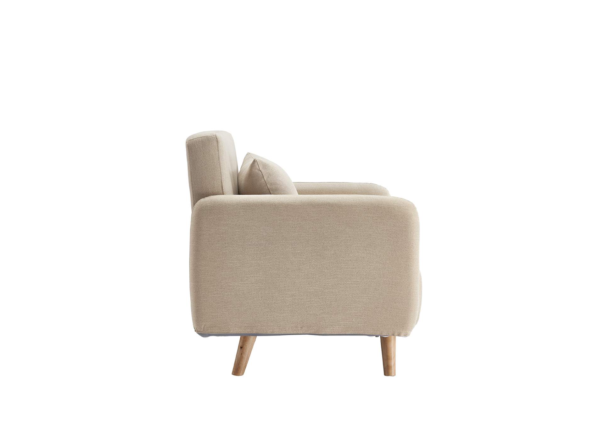 Light Beige Cardiff Beige Chair-Bed,ESF Wholesale Furniture