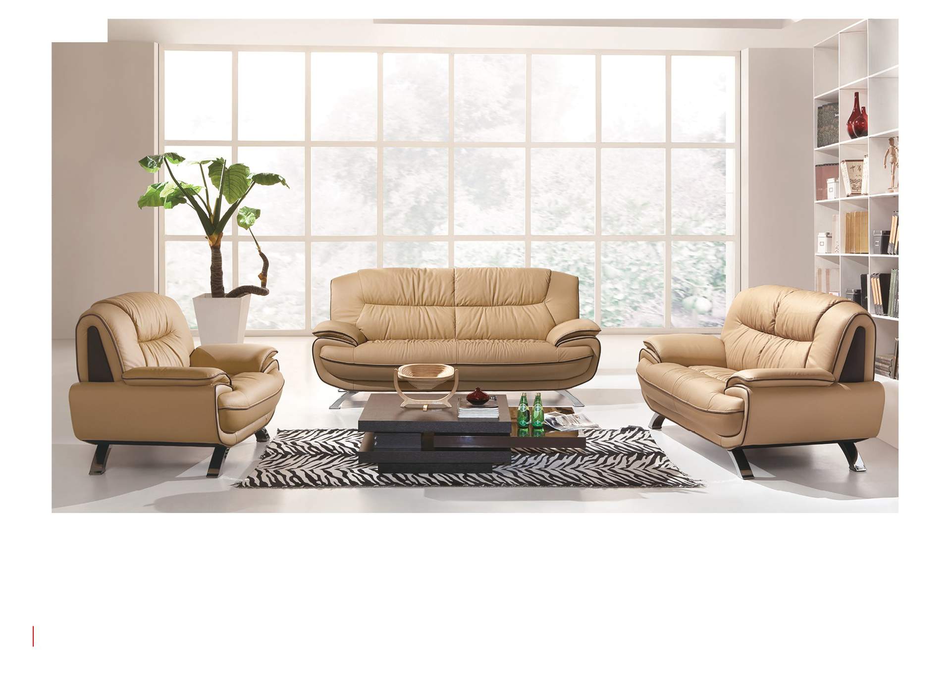 405 Beige - Brown SET,ESF Wholesale Furniture