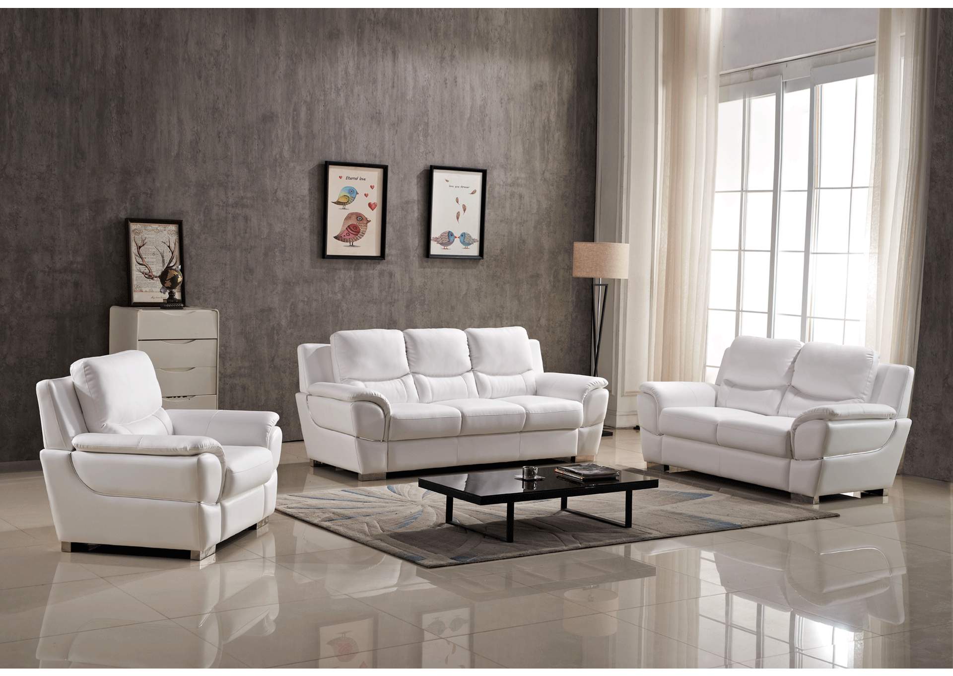 4572 Sofa Only White SET,ESF Wholesale Furniture