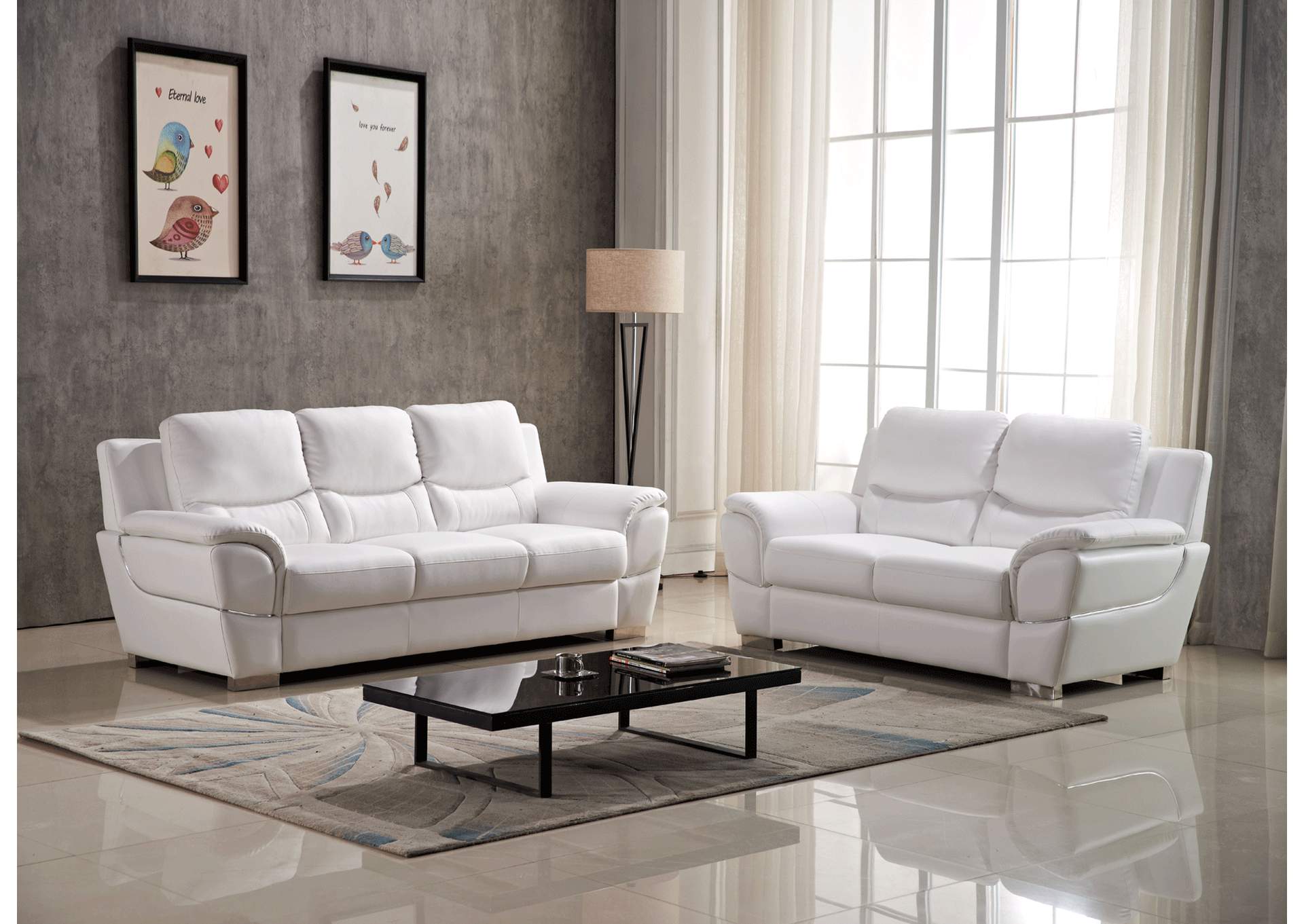 4572 Sofa Only White SET,ESF Wholesale Furniture