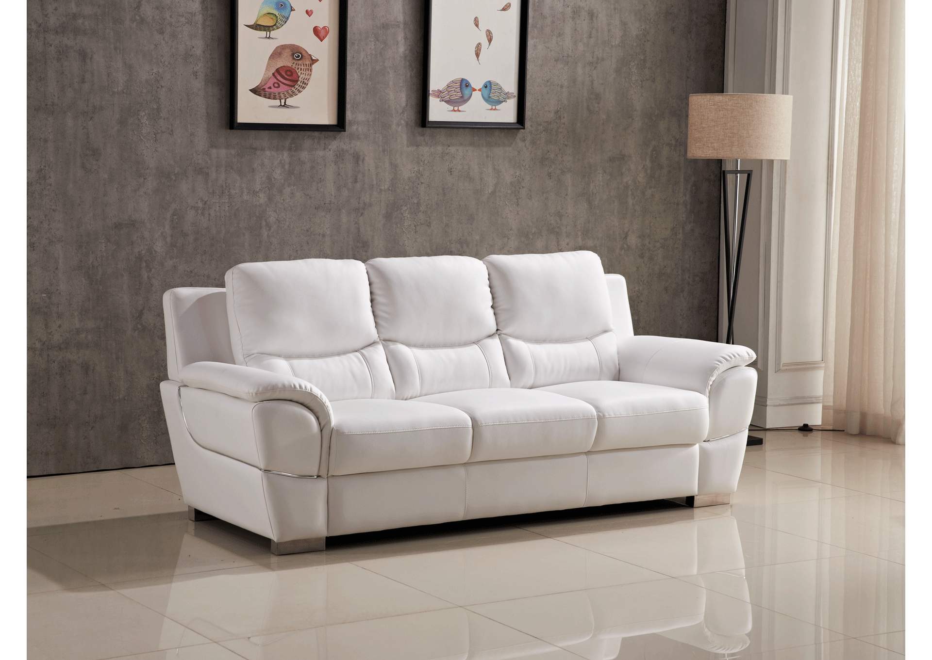 4572 Sofa Only White SET,ESF Wholesale Furniture