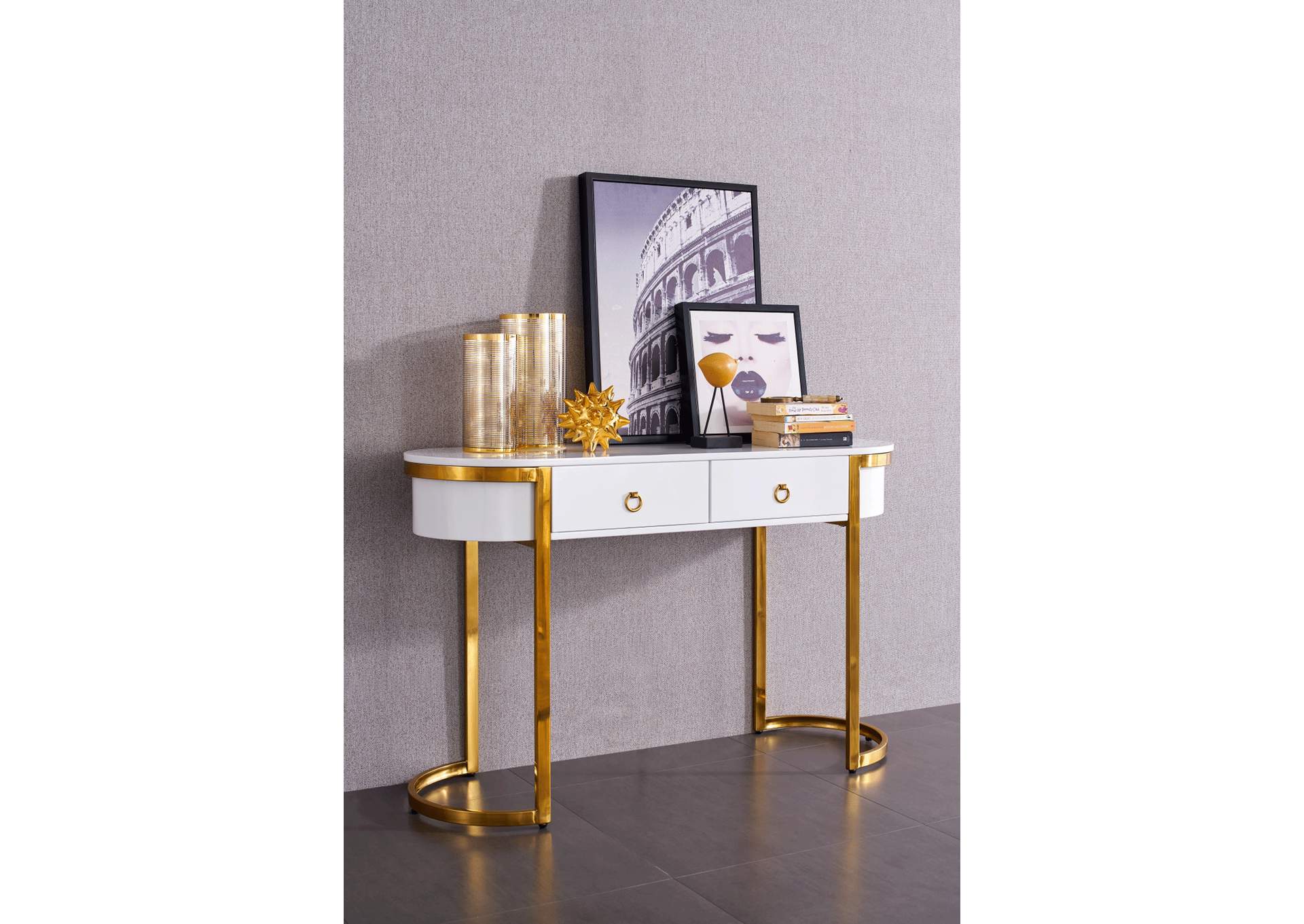 White 131 Buffet Gold,ESF Wholesale Furniture