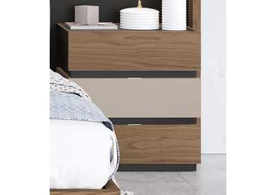 Image for Leo Nightstand 3 Drawers