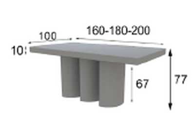 Image for Dining Table C Shape