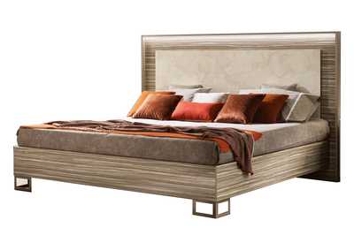 Image for Luce Queen Size Bed with Wooden Headboard