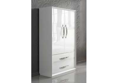 Image for Carmen White 2-door Wardrobe