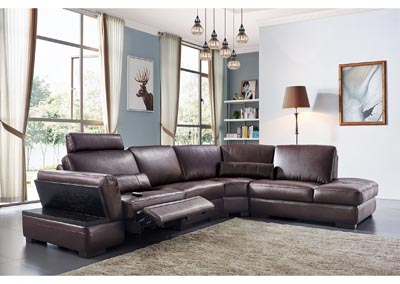 Image for 445 Brown Power Modular Sectional Sofa - Left or Right Hand Facing