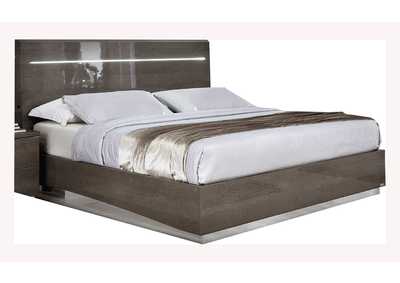 Image for Platinum "legno " King Size Bed Silver Birch