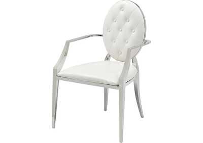 Image for 110 Dining Arm Chair White
