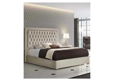 Image for Grey/Silver, Light Beige Adagio King Bed W/Storage