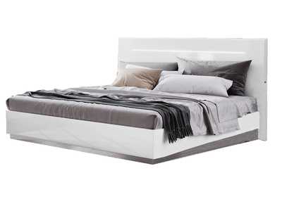 Image for Onda Legno White Bed with Led Lights SET