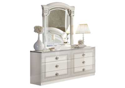 Image for Aida White Silver Dresser SET