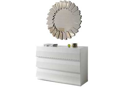 Image for C-152 White Dresser & E-100 Mirror SET