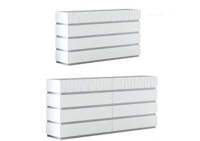 Image for Marina Dresser/ Mirror White SET