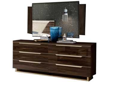 Image for Smart Double Dresser with Mirror Walnut SET