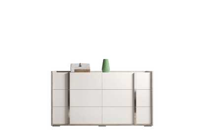Image for White, Grey/Silver Treviso Chest
