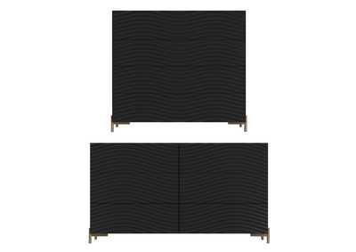 Image for Wave Dresser And Mirror Dark Grey SET