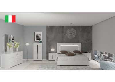 Image for Carrara White Bedroom with Light SET