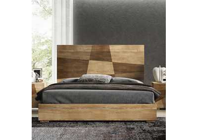 Image for Brown/Wenge/Walnut, Grey/Silver, Light Beige Picasso Queen Bed