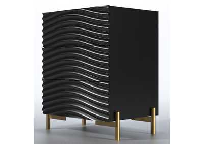 Image for Wave Nightstand Dark Grey SET