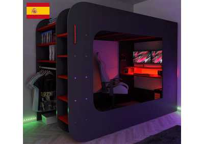 Image for Gamer Bed Red & Black SET
