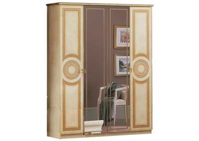 Image for Aida Ivory 4 Door Wardrobe SET