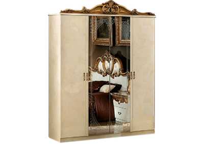 Image for Barocco Ivory - Gold 4 Door Wardrobe SET