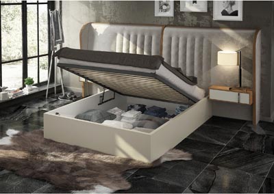 Image for Cadiz Beige Queen Bed with Storage