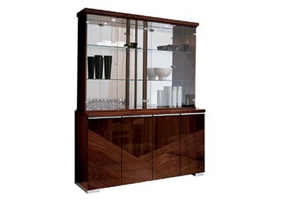 Image for Capri Walnut 2 Door Curio